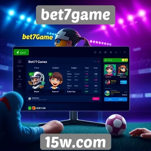 Acessibilidade e interface do site bet7game